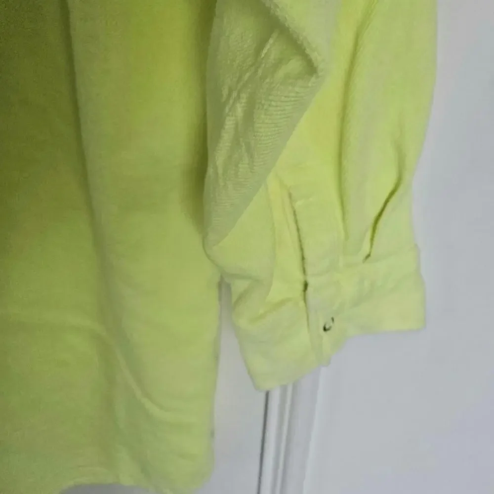 Zara Neon Overshirt oversized yellow shacket - Picture 6 of 8